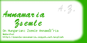annamaria zsemle business card